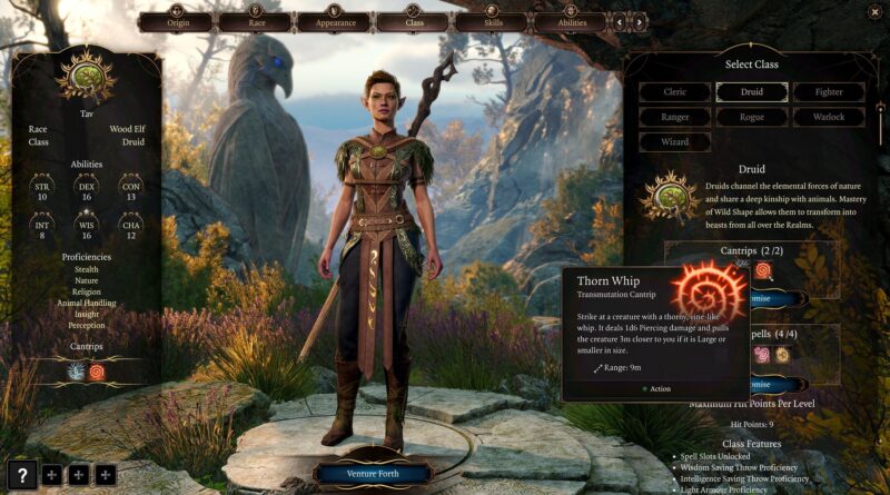 Baldur's Gate 3 character creator