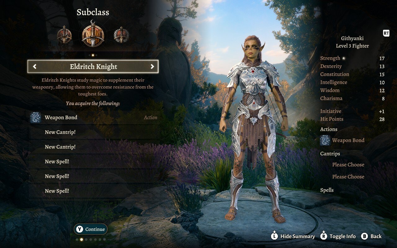 Baldur's Gate 3 change class