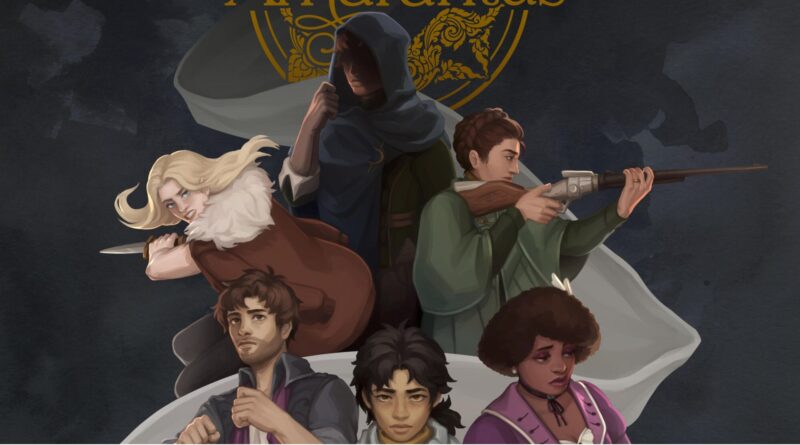 Amarantus cover art featuring the cast
