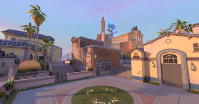 A screenshot of the Sunset map in VALORANT