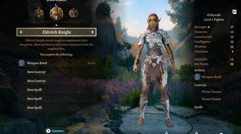 Baldur's Gate 3 change class