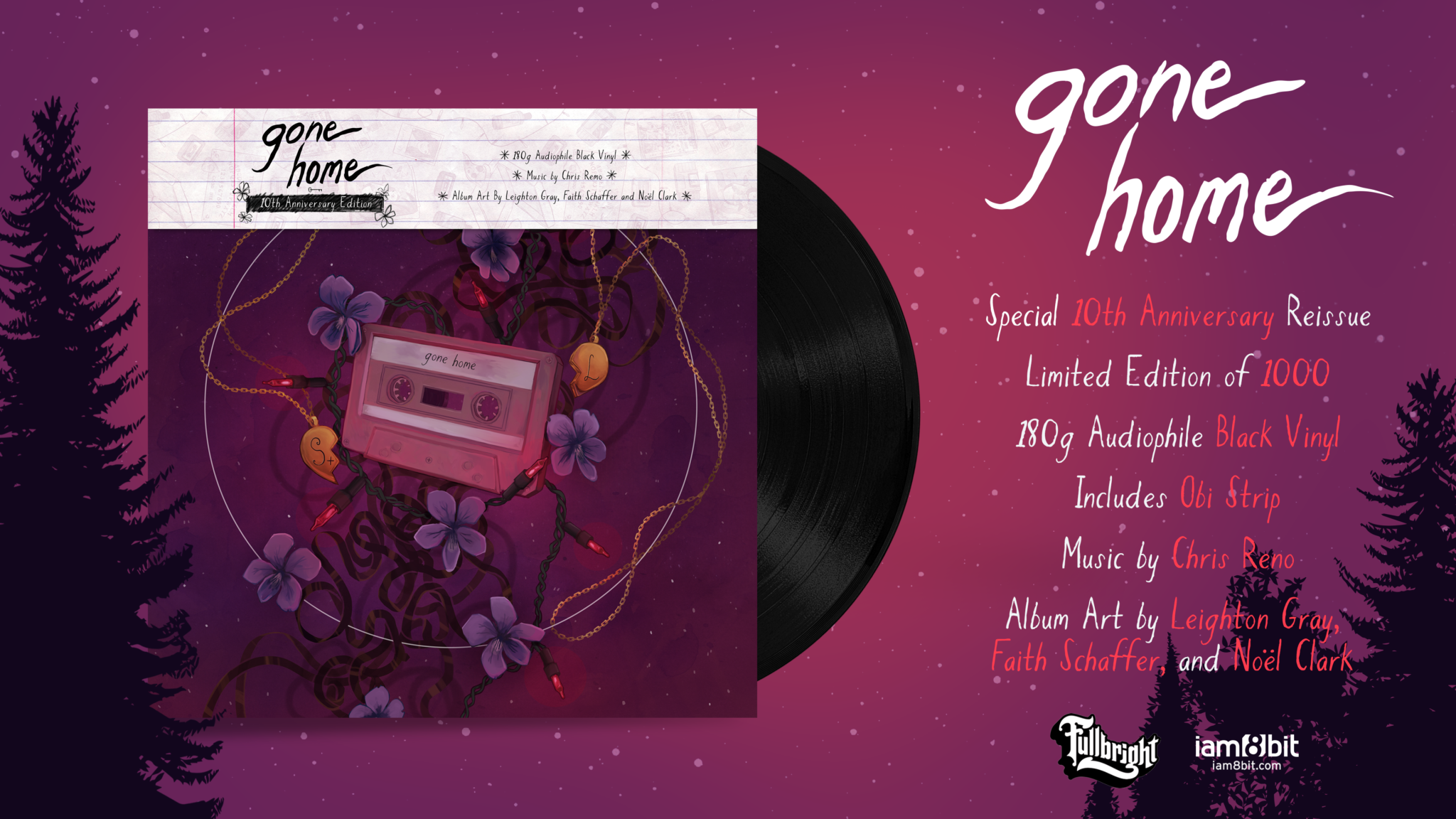 Gone Home vinyl graphic