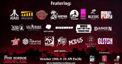 The Indie Horror Showcase graphic featuring participants