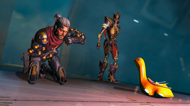 Apex Legends Doppelgangers Collection Event screenshot of Mirage and Revenant collecting candy