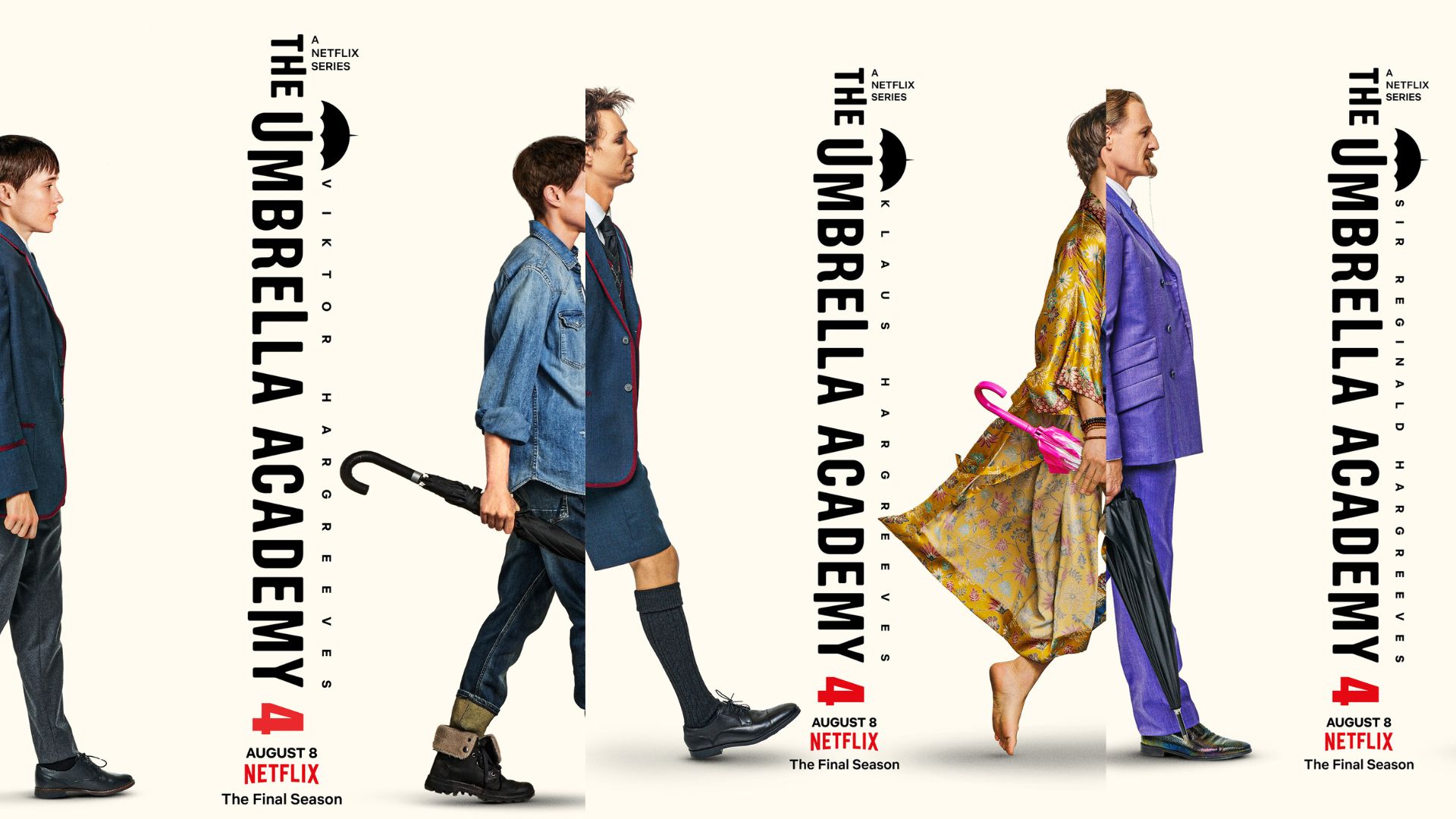 The Umbrella Academy Season 4 posters