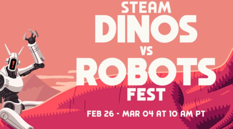 Steam Dinos vs. Robots Fest graphic