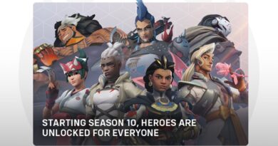 Overwatch 2 graphic that says starting season 20 heroes are unlocked for everyone