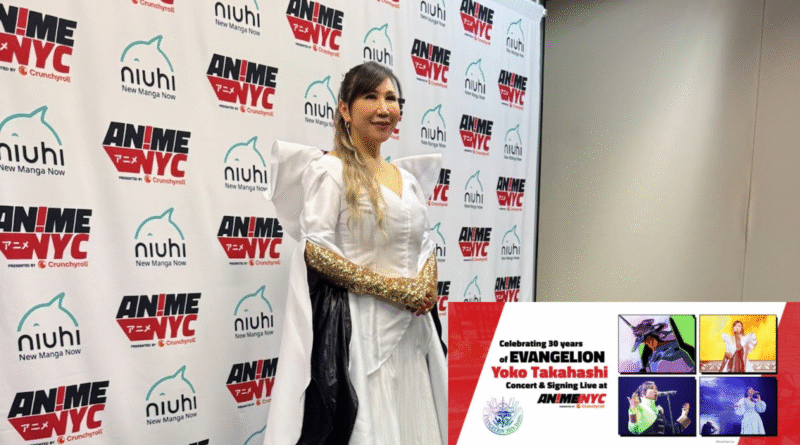 MiladyConfetti meets anime singing icon Yoko Takahashi at Anime NYC