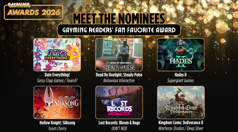 Gayming Awards 2026 Meet the Nominees: Gayming Fan Favorite Award