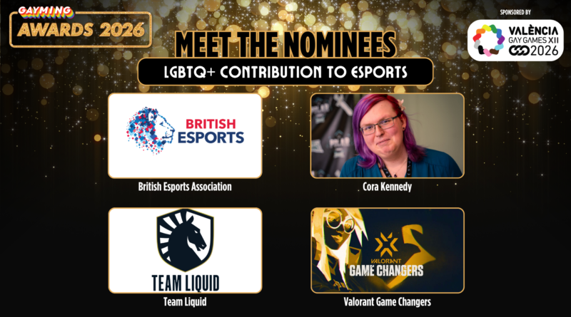 Gayming Awards Meet the Nominees: LGBTQ+ Contribution to Esports Award