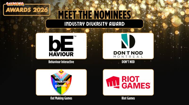 Gayming Awards Meet the Nominees: Industry Diversity Award 